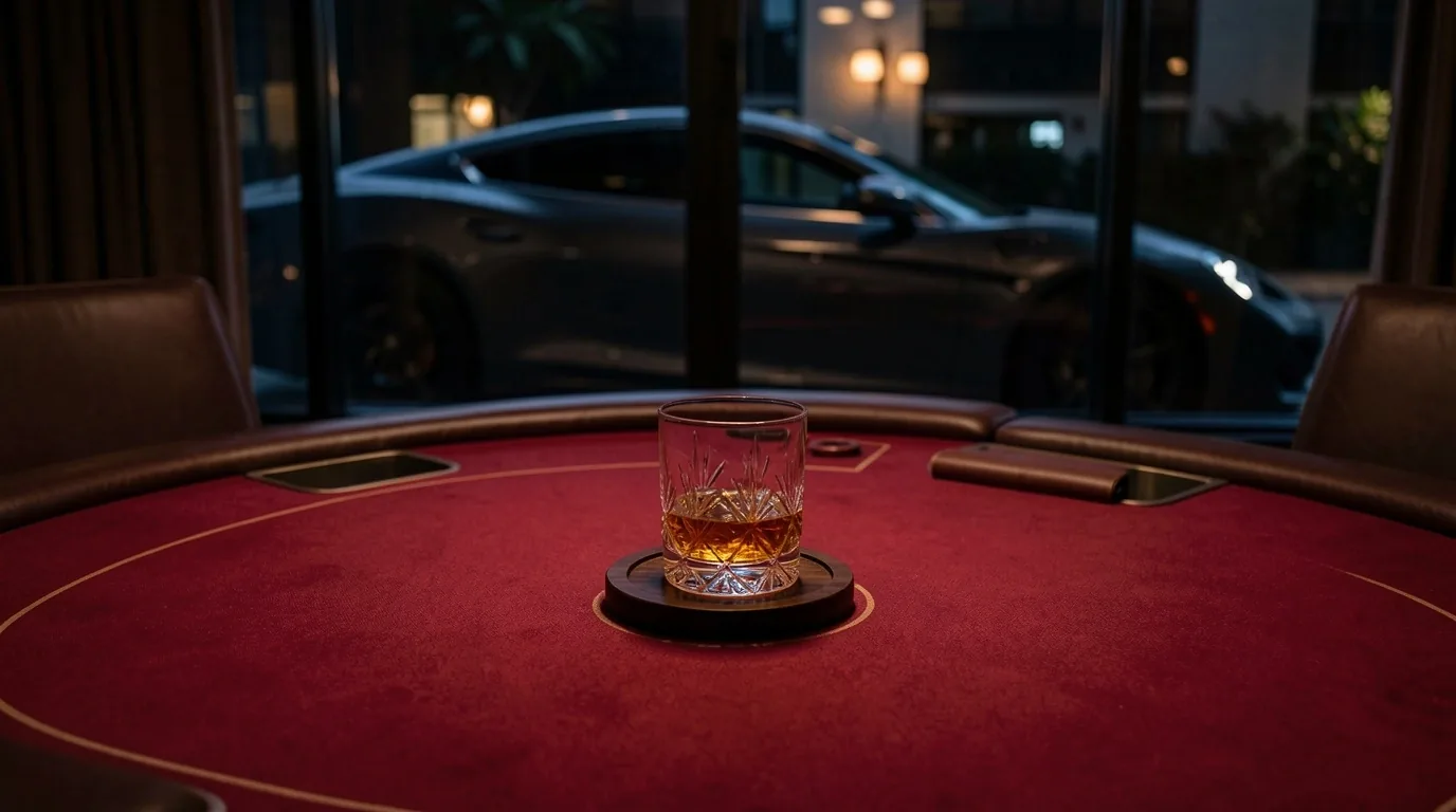Sfeervolle avond in de poker lounge en wagenpark expositie van Dylvoria Rotterdam